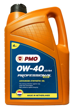 Olej PMO PROFESSIONAL A3/B3 0W40 4L.